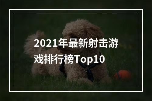 2021年最新射击游戏排行榜Top10