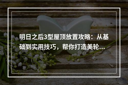 明日之后3型屋顶放置攻略：从基础到实用技巧，帮你打造美轮美奂的家园！