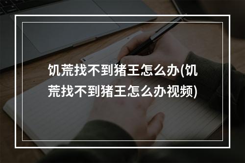 饥荒找不到猪王怎么办(饥荒找不到猪王怎么办视频)