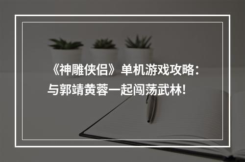 《神雕侠侣》单机游戏攻略：与郭靖黄蓉一起闯荡武林!