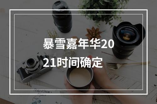 暴雪嘉年华2021时间确定