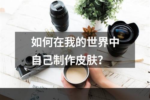 如何在我的世界中自己制作皮肤？