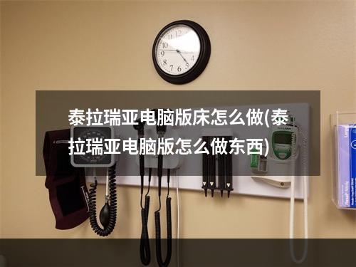 泰拉瑞亚电脑版床怎么做(泰拉瑞亚电脑版怎么做东西)