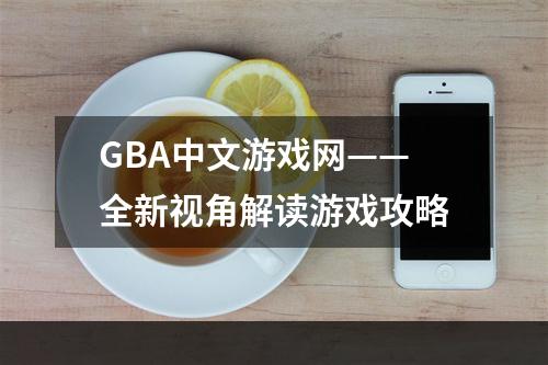 GBA中文游戏网——全新视角解读游戏攻略