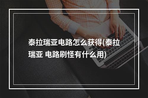 泰拉瑞亚电路怎么获得(泰拉瑞亚 电路刷怪有什么用)