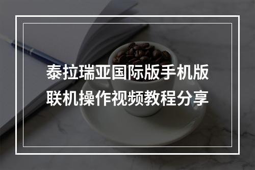 泰拉瑞亚国际版手机版联机操作视频教程分享