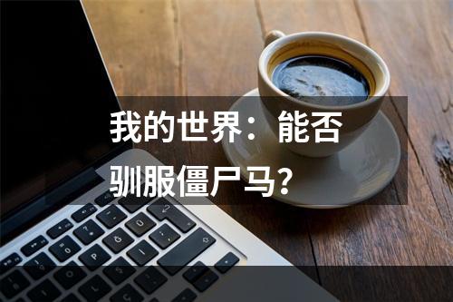 我的世界：能否驯服僵尸马？