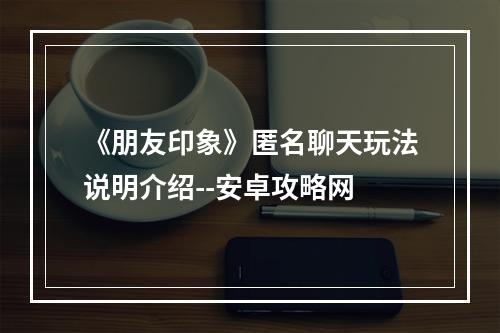 《朋友印象》匿名聊天玩法说明介绍--安卓攻略网