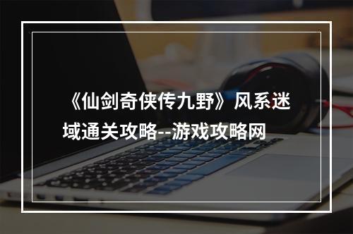 《仙剑奇侠传九野》风系迷域通关攻略--游戏攻略网