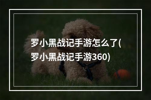 罗小黑战记手游怎么了(罗小黑战记手游360)