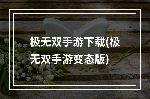 极无双手游下载(极无双手游变态版)