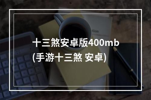 十三煞安卓版400mb(手游十三煞 安卓)