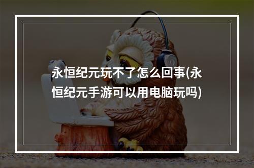 永恒纪元玩不了怎么回事(永恒纪元手游可以用电脑玩吗)