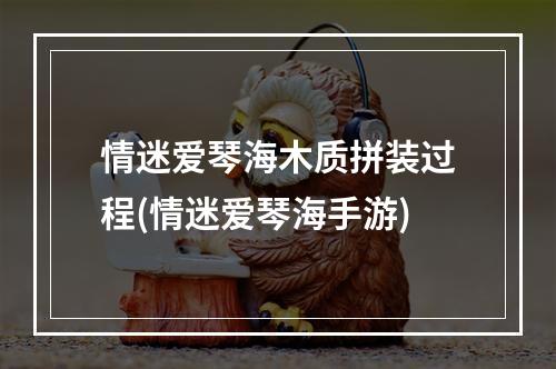 情迷爱琴海木质拼装过程(情迷爱琴海手游)