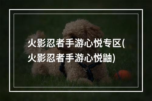 火影忍者手游心悦专区(火影忍者手游心悦鼬)