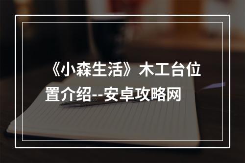 《小森生活》木工台位置介绍--安卓攻略网