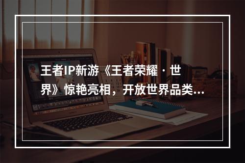 王者IP新游《王者荣耀 · 世界》惊艳亮相，开放世界品类再添新作--安卓攻略网