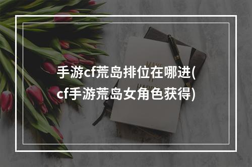 手游cf荒岛排位在哪进(cf手游荒岛女角色获得)