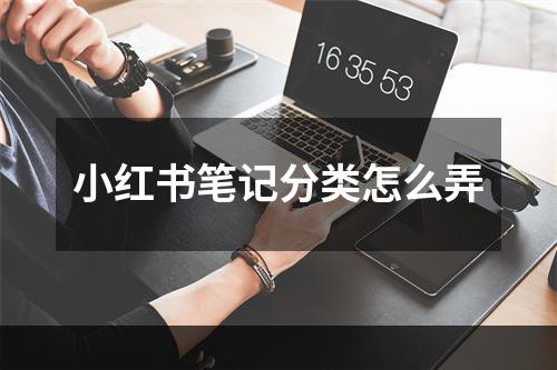 小红书笔记分类怎么弄