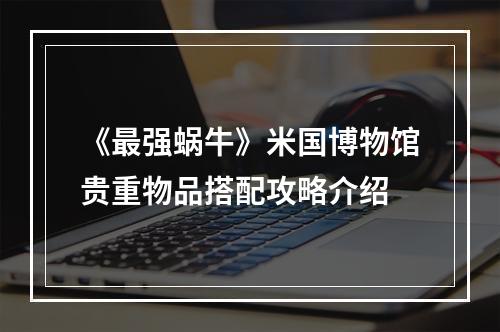 《最强蜗牛》米国博物馆贵重物品搭配攻略介绍