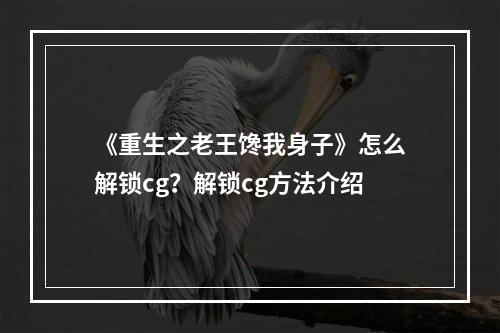 《重生之老王馋我身子》怎么解锁cg？解锁cg方法介绍