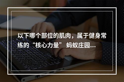 以下哪个部位的肌肉，属于健身常练的“核心力量” 蚂蚁庄园今日答案早知道5月19日