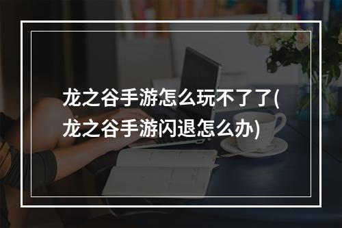 龙之谷手游怎么玩不了了(龙之谷手游闪退怎么办)