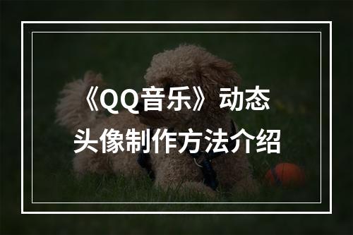 《QQ音乐》动态头像制作方法介绍