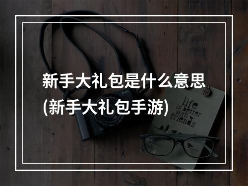 新手大礼包是什么意思(新手大礼包手游)