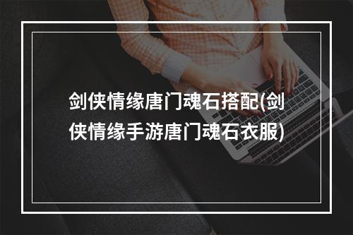 剑侠情缘唐门魂石搭配(剑侠情缘手游唐门魂石衣服)