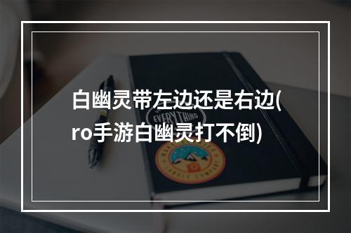 白幽灵带左边还是右边(ro手游白幽灵打不倒)