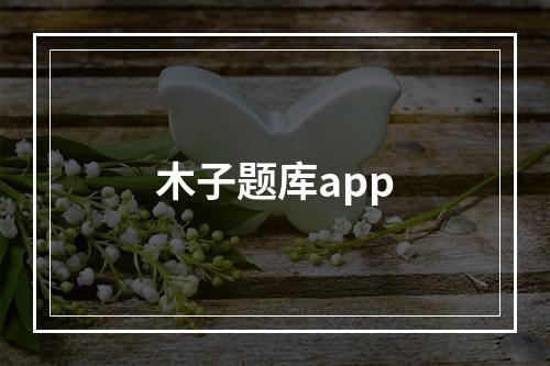 木子题库app