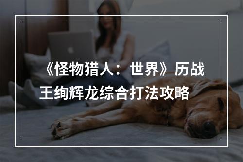 《怪物猎人：世界》历战王绚辉龙综合打法攻略