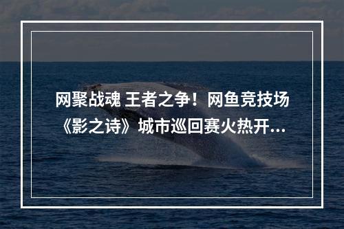 网聚战魂 王者之争！网鱼竞技场《影之诗》城市巡回赛火热开启！