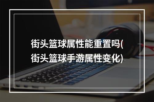 街头篮球属性能重置吗(街头篮球手游属性变化)