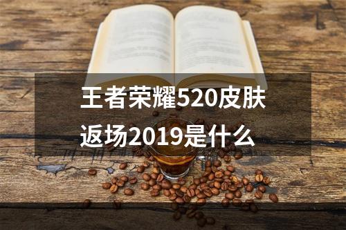 王者荣耀520皮肤返场2019是什么