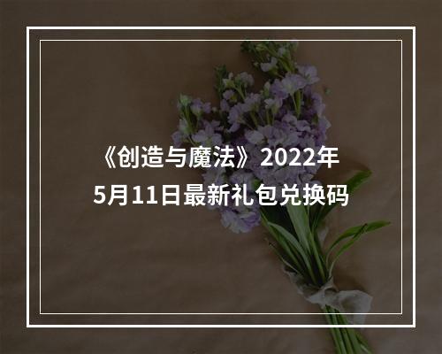 《创造与魔法》2022年5月11日最新礼包兑换码