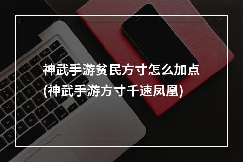 神武手游贫民方寸怎么加点(神武手游方寸千速凤凰)