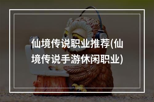 仙境传说职业推荐(仙境传说手游休闲职业)