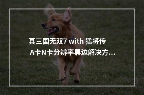 真三国无双7 with 猛将传 A卡N卡分辨率黑边解决方法