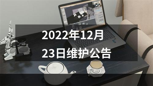 2022年12月23日维护公告