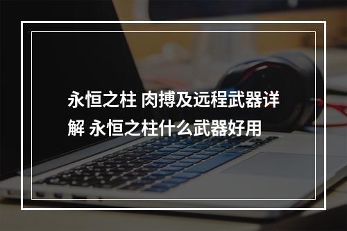 永恒之柱 肉搏及远程武器详解 永恒之柱什么武器好用