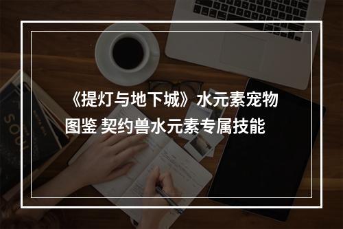 《提灯与地下城》水元素宠物图鉴 契约兽水元素专属技能