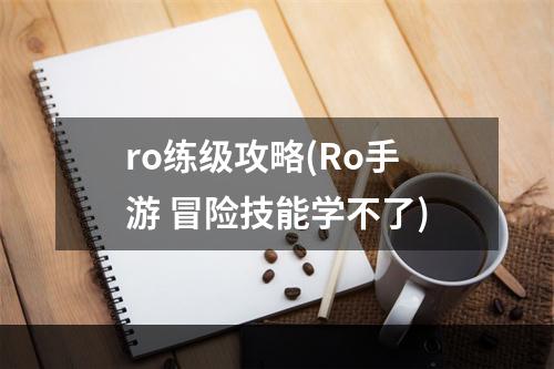 ro练级攻略(Ro手游 冒险技能学不了)