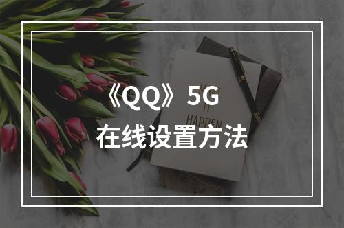 《QQ》5G在线设置方法