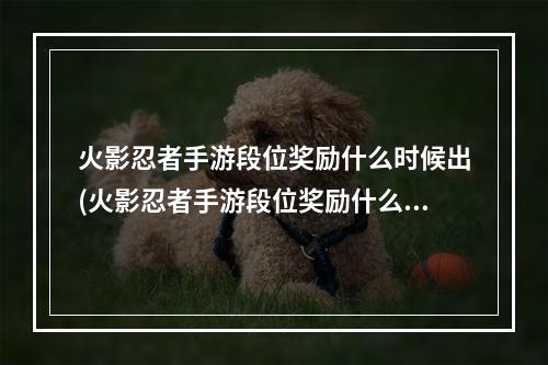 火影忍者手游段位奖励什么时候出(火影忍者手游段位奖励什么)