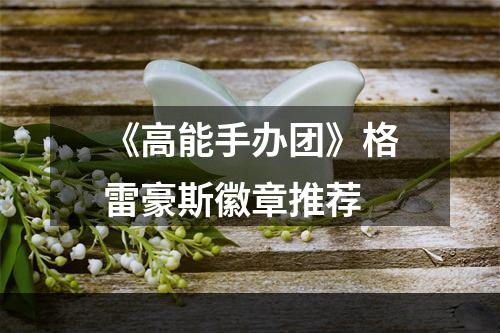 《高能手办团》格雷豪斯徽章推荐