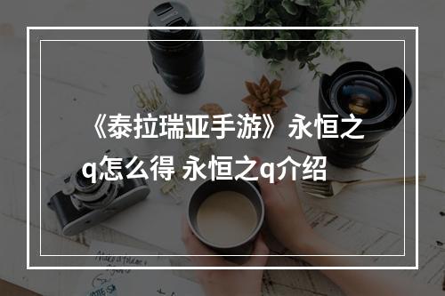 《泰拉瑞亚手游》永恒之q怎么得 永恒之q介绍