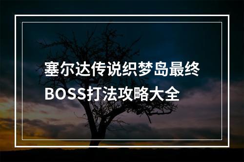 塞尔达传说织梦岛最终BOSS打法攻略大全