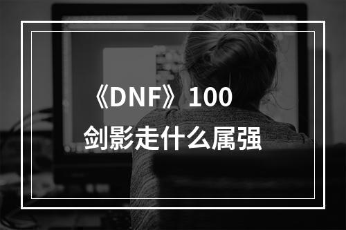 《DNF》100剑影走什么属强